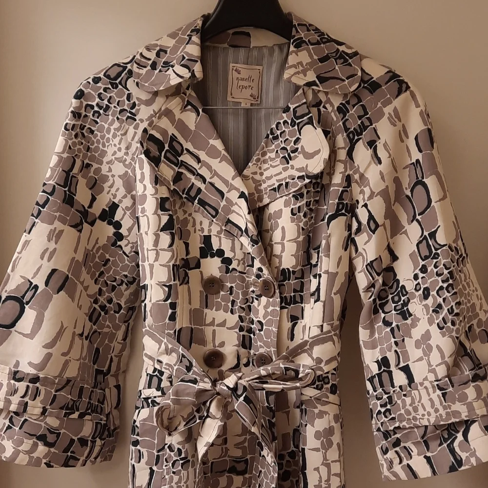 Nanette Lepore 'Racy Croc' Trench Coat